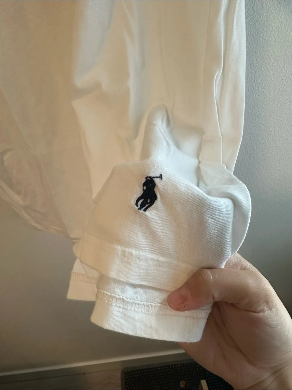 Polo Ralph Lauren 100% cotton Plain White Men's Crew Neck T-Shirt